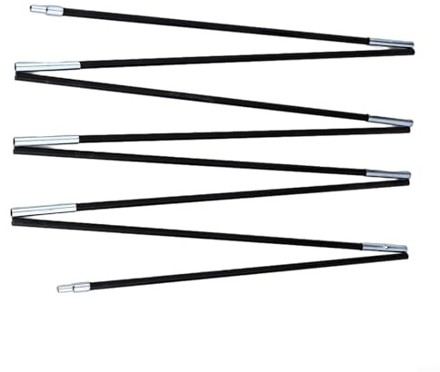 Lecreatekit Fiberglas-Zeltstangen-Ersatz, 3,4 m, hohe Zähigkeit und lange Lebensdauer (3,4 m)