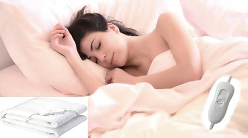 DWD ® Electric Under Blanket Premium Comfort 3 Heat Settings Detachable Controller Safe Over Heat Protection Polyester 40w Single Bed Size 122 x 61 cm