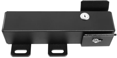 Cerradura eléctrica automática con 2 llaves 24v Ip44 operador de puerta giratoria para villas zonas residenciales museos escuelas bibliotecas adecuado para la mayoría de las puertas (negro)