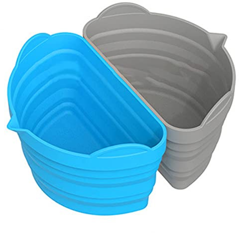 Slow Cooker Liner,Silicone Slow Cooker Divider Liners,Slow Cooker Liner Kitchen Accessories,Reusable Slow Cooker Divider Fits 6‑8 Quarts Kitchen Accessories (Indigo Blue)