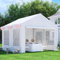 Devoko Carpa para Fiestas 3x4,Carpas para Exteriores,Cenador Protección UV 50+,Gazebo para Bodas, Fiestas, Reuniones, Encuentros en Patios Ajardinados,Blanco