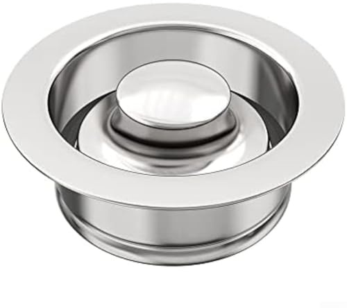 Vasiumic Flangia per lavello in acciaio inox per smaltimento dei rifiuti, anello di montaggio per scarico da 8,9 cm, adatta per lavelli da cucina standard, antiruggine e lavabile in lavastoviglie