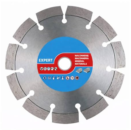 Disque Diamant Segments à Rainurer D. 140 x AL, 22.23 x Ht. 12 x ép. 2.4 mm - Idéal pour Rainurer Béton et Brique - Diamwood