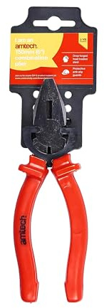 Lotus 15 cm kombinationstång 150 mm, droppsmidd stål kombinationstång med mjukt grepp PVC-handtag, slitstark skär- och greppverktyg för gör-det-själv och handel, parti -B0130