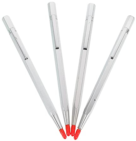 ultnice - 4 penne con punta in Tungsteno per Incidere su Legno, Acciaio e Vetro