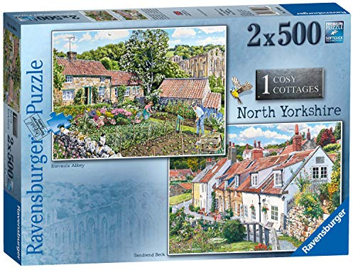 Ravensburger Cosy Cottages No.1 - North Yorkshire 2x 500 Piece Jigsaw Puzzles for Adults & for Kids Age 10 and Up
