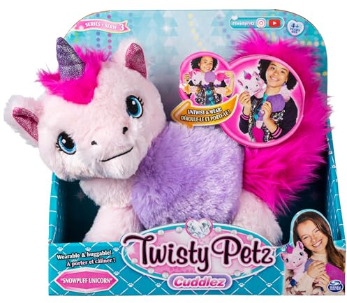 Twisty Petz Cuddlez - Peluche transformable de Unicornio, Snowpuff para coleccionar, para niños a Partir de 4 años