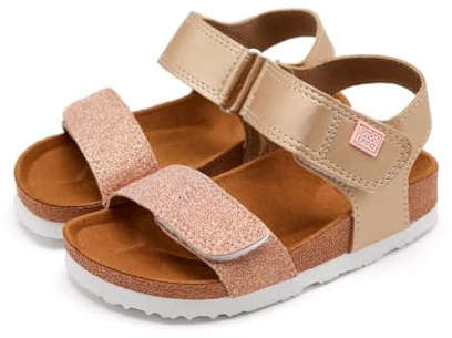 GIOSEPPO Flickor Jabbeke peep-toe sandaler, Guldkobre Cobre - 28 EU