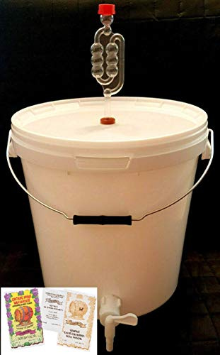 Sil2018, contenitore per fermentazione per ospiti, 20 l, set di vino, tubo di fermentazione, gomma sigillante, nutriente, buona qualità