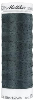Seraflex - elastisches Garn zum Nähen - Alleskönner -2 Rollen á 130 m, Dunkelgrau