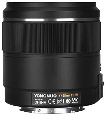 Yongnuo YN25mm F1.7M Auto Focus Standard Prime Lens, Mirrorless Micro Four Thirds, Compatible with Olympus and Panasonic Cameras Black