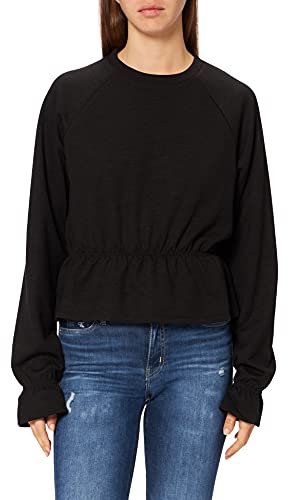 NA-KD Blusa de Punto para Mujer con Detalle de Volante.