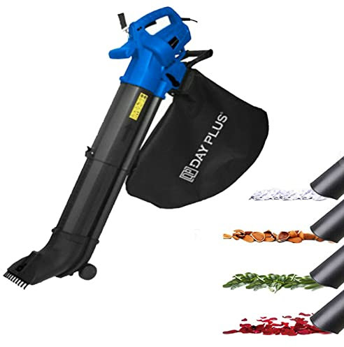 Leaf Blower Vacuum & Shredder Mulcher, 3500W Electric Leaf Blower, 35L Leaf Collection Bag & 6 Variable Speed, Lightweight & Powerful, 10:1 Shredding Ratio, 10m Cable, Telescope Chute, Leaf Vacuum