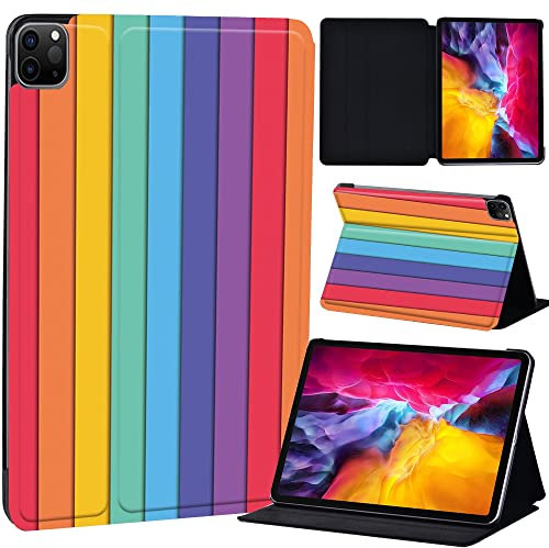 PU Leather + hard shell Ultra slim lightweight Folio Flip Tablet Stand Smart Cover Case Fit iPad Air 4 10.9 (2020) / iPad Pro 11 (2018 2020 2021) (color chart)