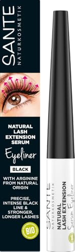 SANTE Naturkosmetik Wimpernverlängernder Serum Eyeliner, Wimpernserum für verlängerte volle Wimpern, Eyeliner für einen präzisen Lidstrich, Natural Lash Extension,1 x 3,5 ml