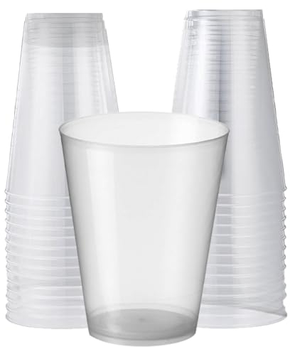 GARCILU - 100 Vasos de Sidra de Plástico - PP, Libre de BPA, 500ml, Resistentes, 4 Paquetes de 25, para Eventos y Fiestas, dudadero
