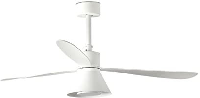FARO Amelia Grand ventilateur de plafond blanc à DEL conique, 6 vitesses