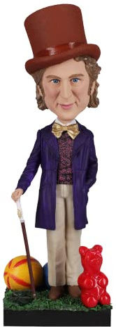 Royal Bobbles Willy Wonka & The Chocolate Factory Bobblehead, Figura Realista de poliresina Premium, número de Serie único, Detalle Exquisito