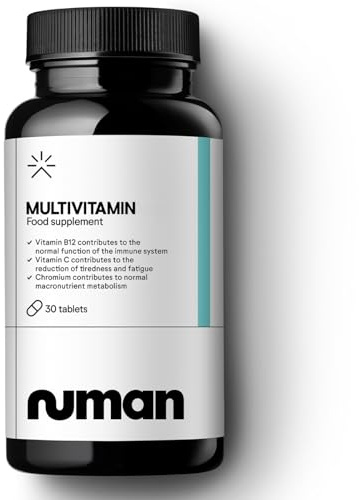 Numan Multivitamin Tablets for Adults Under 50 | 22 Vitamins & Minerals with CoQ10, Vitamin A, C, D, E, K, Magnesium & Zinc | Daily Nutritional Support for Energy & Immunity | 30 Tablets