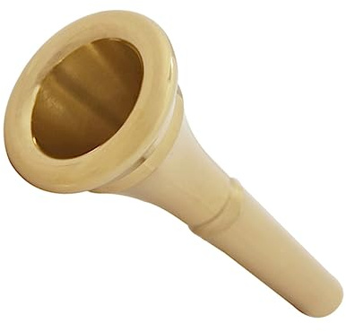 Professionelles Horn aus Metall, Goldfarbenes Kupfer | Mundstück Trompete, für Anfänger, Hornversorgung und Instrumentenzubehör für Konzert und Schulen