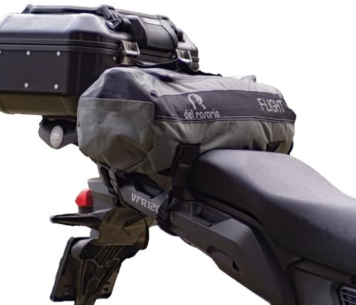 Del Rosario F.LIGHT Tank Duffel – Allwetter-magnetische Motorrad-Tank-Aufbewahrungstasche (grau)