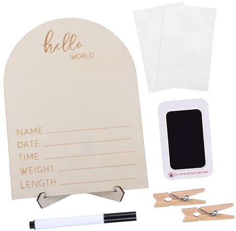 ibasenice Eleganter Baby-fotorahmen Aus Holz – Sonogrammrahmen – Babyzimmer-accessoire