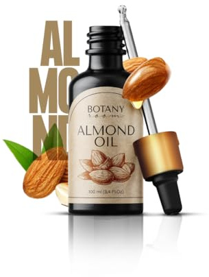BotanyRoom® Huile d'amande (100 ml) | Sans colorants ni conservateurs | Visage et corps | Massage | Soin des cheveux et du cuir chevelu | Huile de base sous maquillage | Anti-âge | Huile d'amande