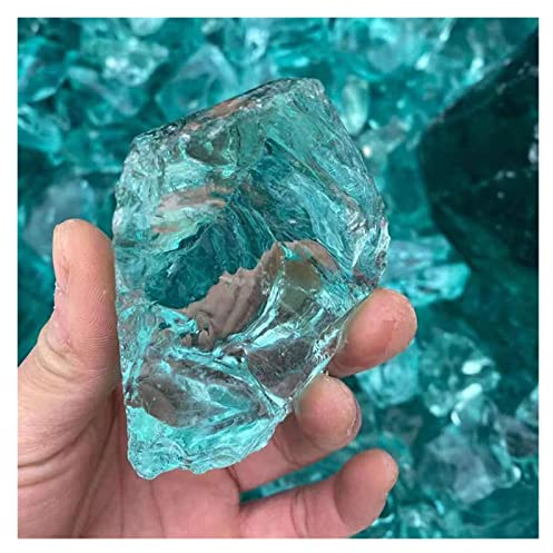 AUOQKQUT Yuebang – très Belle Pierre de Cristal en Verre Transparent, décoration de Maison, matériau en Verre Vert Clair, décoration de Jardin décoration d'intérieur(Size:1pack)