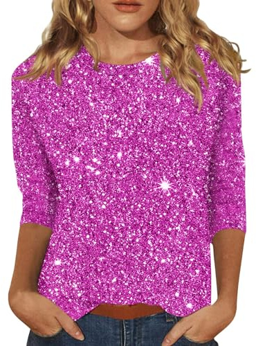 Oberteil Silber Damen Große Größen Festliche Damenmode Glitzer Langarmshirt Damen Glitzer Shirt Mädchen Pailletten Bluse Schwarz Bluse Mit Glitzer Silvester Outfit Damen Glitzer Glitzerpullover