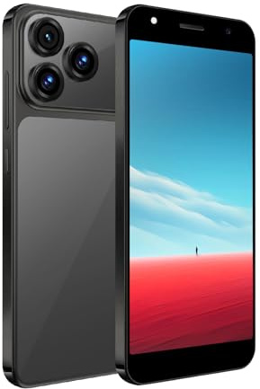 Fine Life Pro Android-Telefon, 5.0-Zoll-Bildschirm, 4G-Network Smartphone, Dual-Kameras, 2GB RAM, 16GB ROM, erweiterbar 128GB, Dual-SIM-Karten, geeignet für Anfänger (28black)