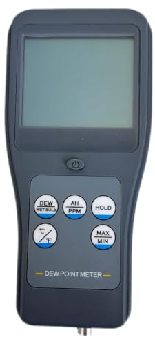 BHYIQI Precision Dew Point Meter Dew Point Analyzers with Resolution 0.01 Display Three Values at The Same Time for Measuring Temperature and Humidity in a Variety of Complex Environments