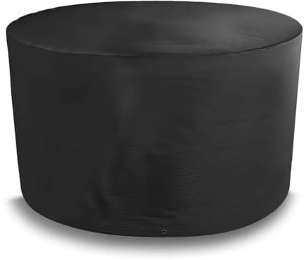 Bosmere Protector 5000 | Circular Table Cover | D 128cm H 71cm | 100% Waterproof, UV Protected, Heavy Duty 600D | 5 Year Guarantee | MB545, Black