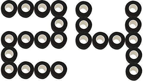 STpro Selbstklebender Verband Tape Fixierverband Selbsthaftende Bandage Tape Haftbandage 5cm x 24 Stück Schwarz Cohesive Bandagen Pferd Selbstklebende Binden Verband Elastischer Verbände Kohäsiv