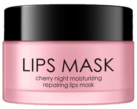 Lip Sleeping Mask, feuchtigkeitsspendende Kirschschlaf-Lippenmaske Lip Film Balm Peeling Lip Scrub Lip Care Beauty Make-up-Zubehör, beste Lösung für rissige und rissige Lippen