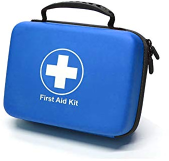 SHBC Kompaktes Erste-Hilfe-Set (228 Stück) Entwickelt für Familien-Notfälle. Wasserdichte EVA Case&Bag ist ideal für das Auto, Boot, Wandern, Reisen, Büro, Sport, Jagd. Beschütze deine Lieben, Blau