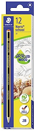 STAEDTLER 121-2B Noris School grafitpennor - 2B grader (paket med 12 pennor)
