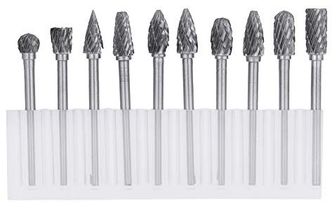 ACCesorios, ACCesorios Para, 10 Piezas de Fresas de Carburo de Acero de Tungsteno Para Brocas de Herramientas Rotarys Para Carpintería, Perforación, Antojo de Metales