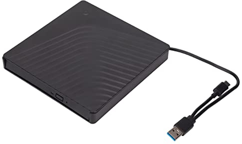 Unidad de DVD Externa, USB3.0/USB2.0 Caja de Unidad óptica de 5 Gbps, 12,7 Mm/9,5 Mm SATa Mobile USB 3.0 Caja de Unidad de Reproductor óptico de CD ROM para Computadora Portátil PC de Escritorio para