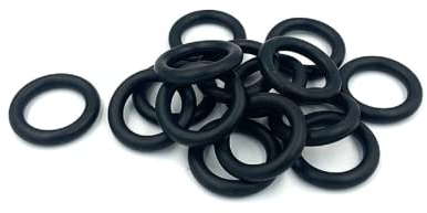 MACHSWON O-Ringe aus Nitrilkautschuk, 12 mm Außendurchmesser, 7 mm Innendurchmesser, 2,5 mm Breite, metrische Dichtungsringe, O-Ring-Dichtung, O-Ringe, Dichtungsösen, Schwarz, 50 Stück