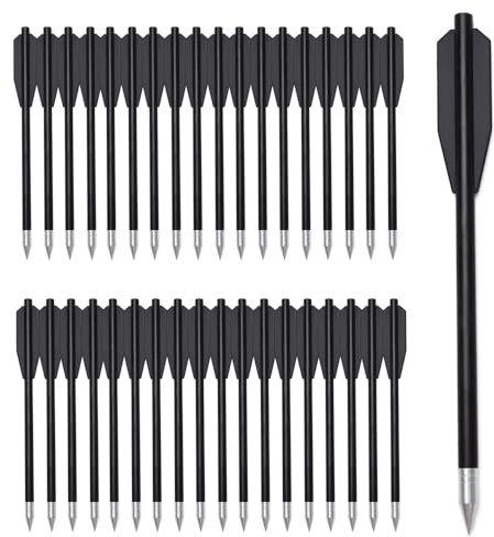 ELONG OUTDOOR 60X Armbrustbolzen Armbrust Pistole 50-80lb Mini Zielpfeile Bogenschießen Angeln Jagd 6,3 Stahlspitzen Jagd Ziel Übung Plinking