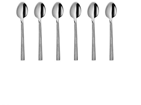 VILLA ITALIA Elegantes Espressotelöffel-Set Besteck Set Tafelbesteck Chrom Edelstahl 6 Stück HERA