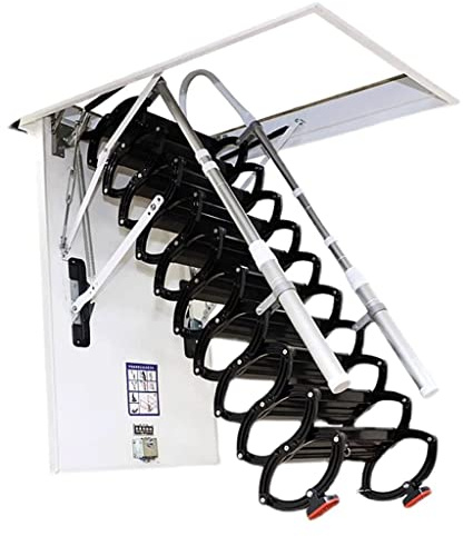 POCHY Scale telescopiche Scala telescopica per soffitta motorizzata Scala Pieghevole Invisibile Antiscivolo con corrimano Scala per soffitta Scale a soffitto Sicuro affidabile