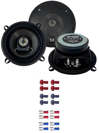 Auto Lautsprecher Boxen 13cm 2 Wege Koax 300 Watt Hifonics STX-52 passend für BMW 3er (E36) 1991-1998 Fußraum vorne