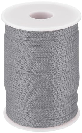 QUARKZMAN Polypropylen-Seil 2mm Polypropylenseil 10Om PP Flechtleine Textilseil Leine Nylonschnur Schnur Reißfeste Rope Kunststoffseil für Wäscheleine Camping Wandern Outdoor, Dunkelgrau