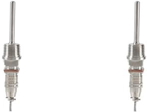 2 Stück RTD PT100 Temperatursensor, Hohe Präzision, 1/2 Zoll NPT-Gewinde, 2 Meter Kabel, Geeignet für den Industriellen Einsatz, Edelstahl