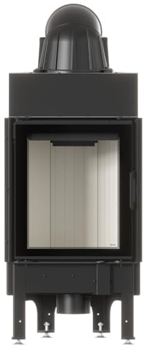 Kamineinsatz aus Stahl Nadia 7 kW Ø 200 mit Türfeder