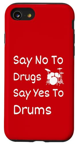 Dì no alle droghe, dì sì alla settimana del nastro rosso della batteria 2022 Custodia per iPhone SE (2020) / 7 / 8