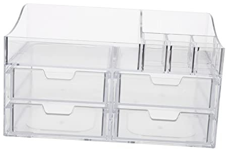 Veemoon Aufbewahrungsbehälter Schubladenbehälter Kosmetikhalter Schreibtisch-organizer Make-up Container Mehrfächerdesign Platzsparend