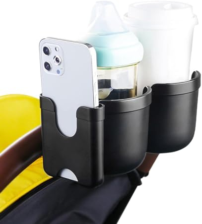 Tasse pour Poussette - Bouteille De Universel, Support De Gobelet | Clip Ajustable, Plateau pour Boisson, Dock De Poche Caddy, Unité De pour M