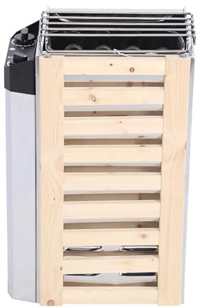 220V Stufa Per Sauna Con Controller Interno, Riscaldatore Elettrico Per Sauna A Vapore Secco, Per La Casa Hotel Spa Stanza Della Sauna, Acciaio Inossidabile(3.6KW)